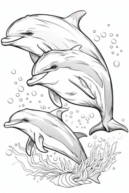Dolphin-Coloring-Page
