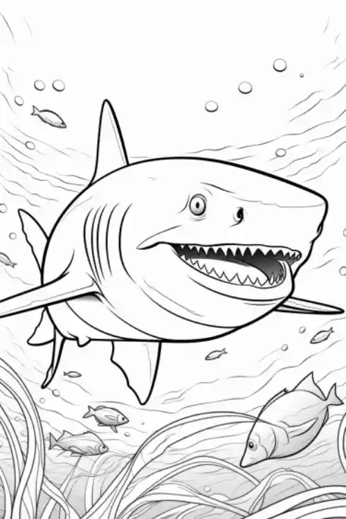 Shark-Coloring-Page
