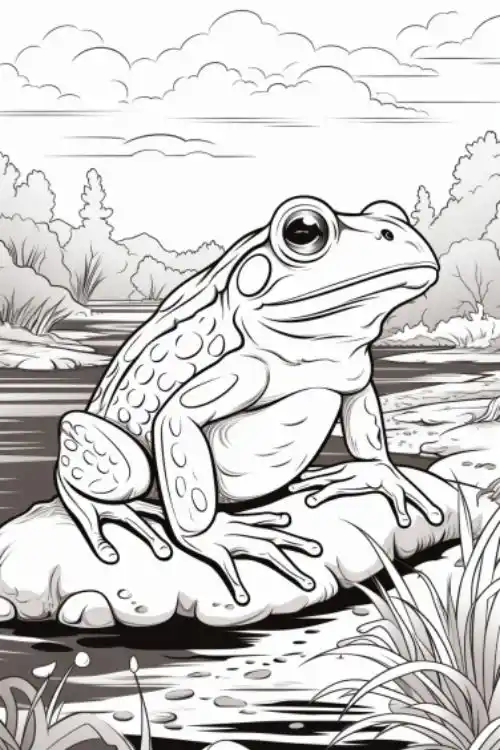 Frogs-Coloring-Pages