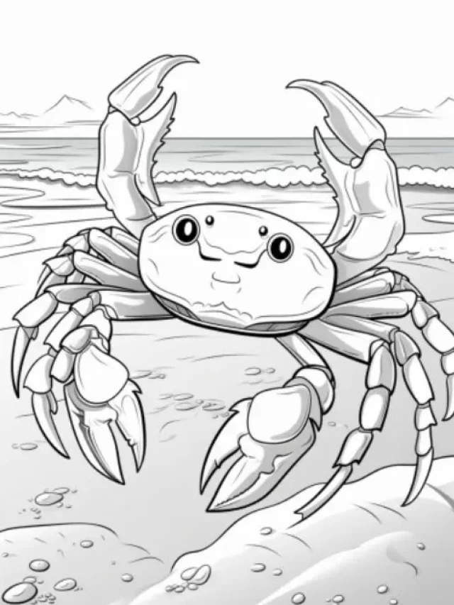 Dive into Fun with Crab Coloring Pages for Kids
