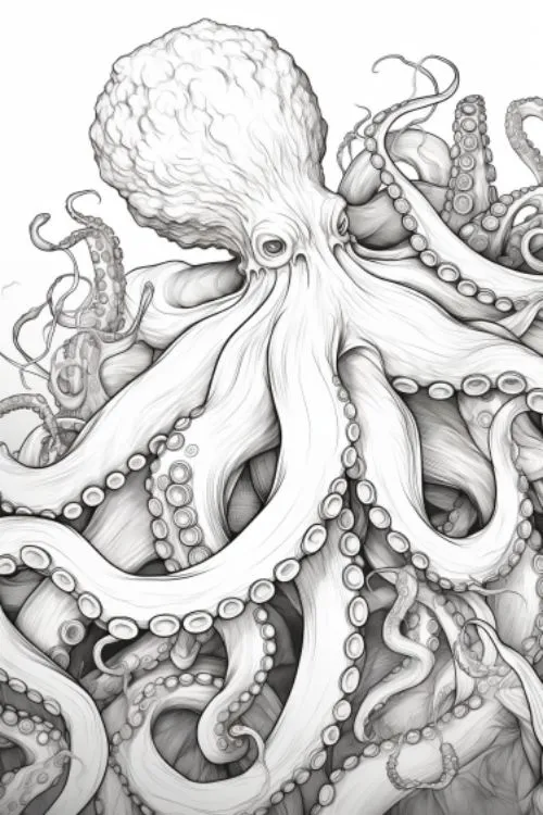 Octopus-Coloring-Page